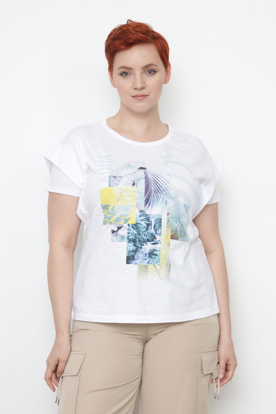 Футболка Lecomte с принтом