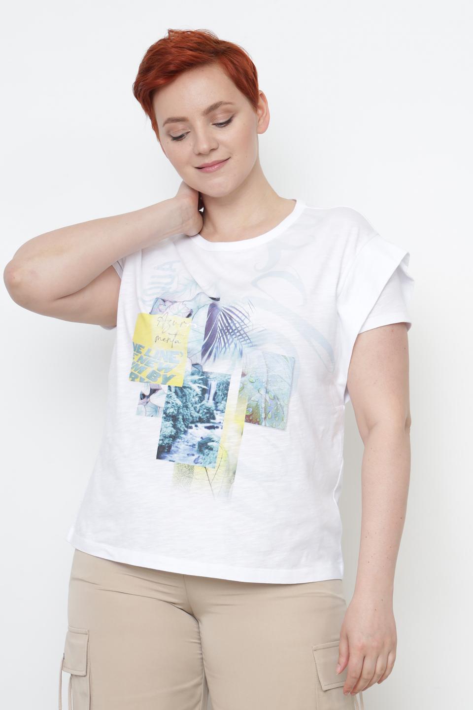 Футболка Lecomte с принтом