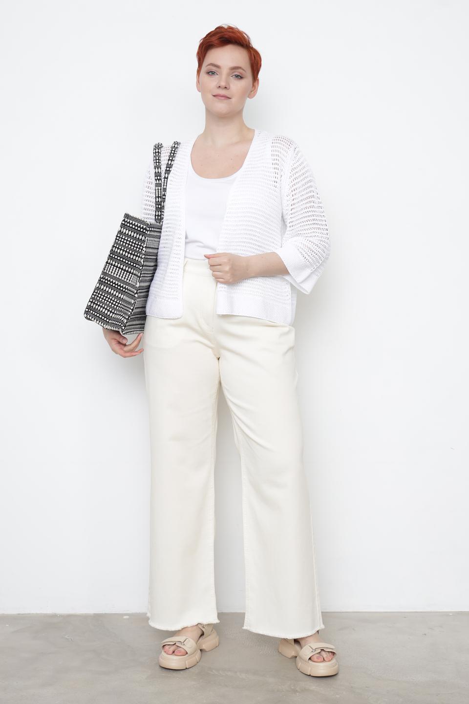 Жакет Lecomte ажурный белый