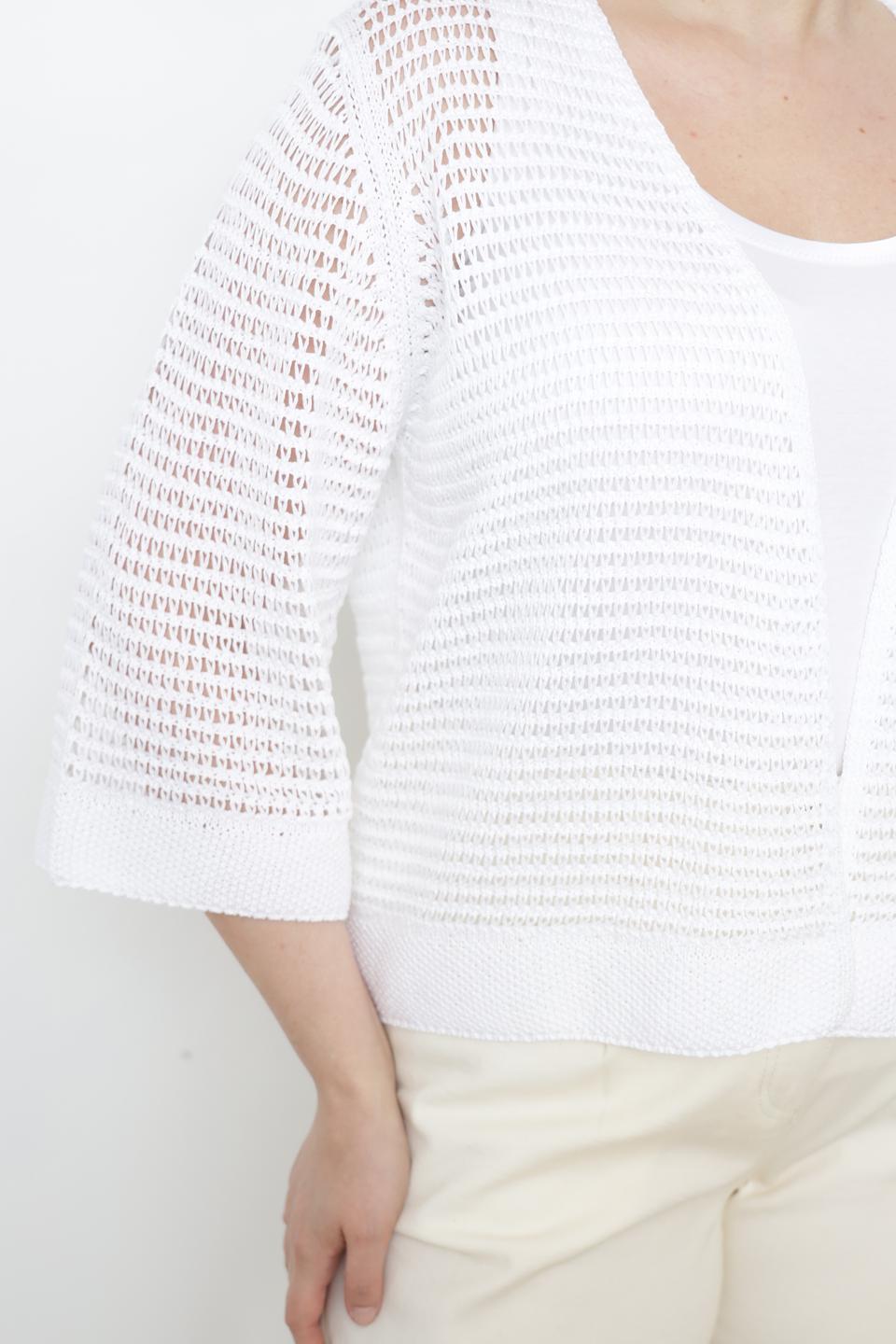 Жакет Lecomte ажурный белый