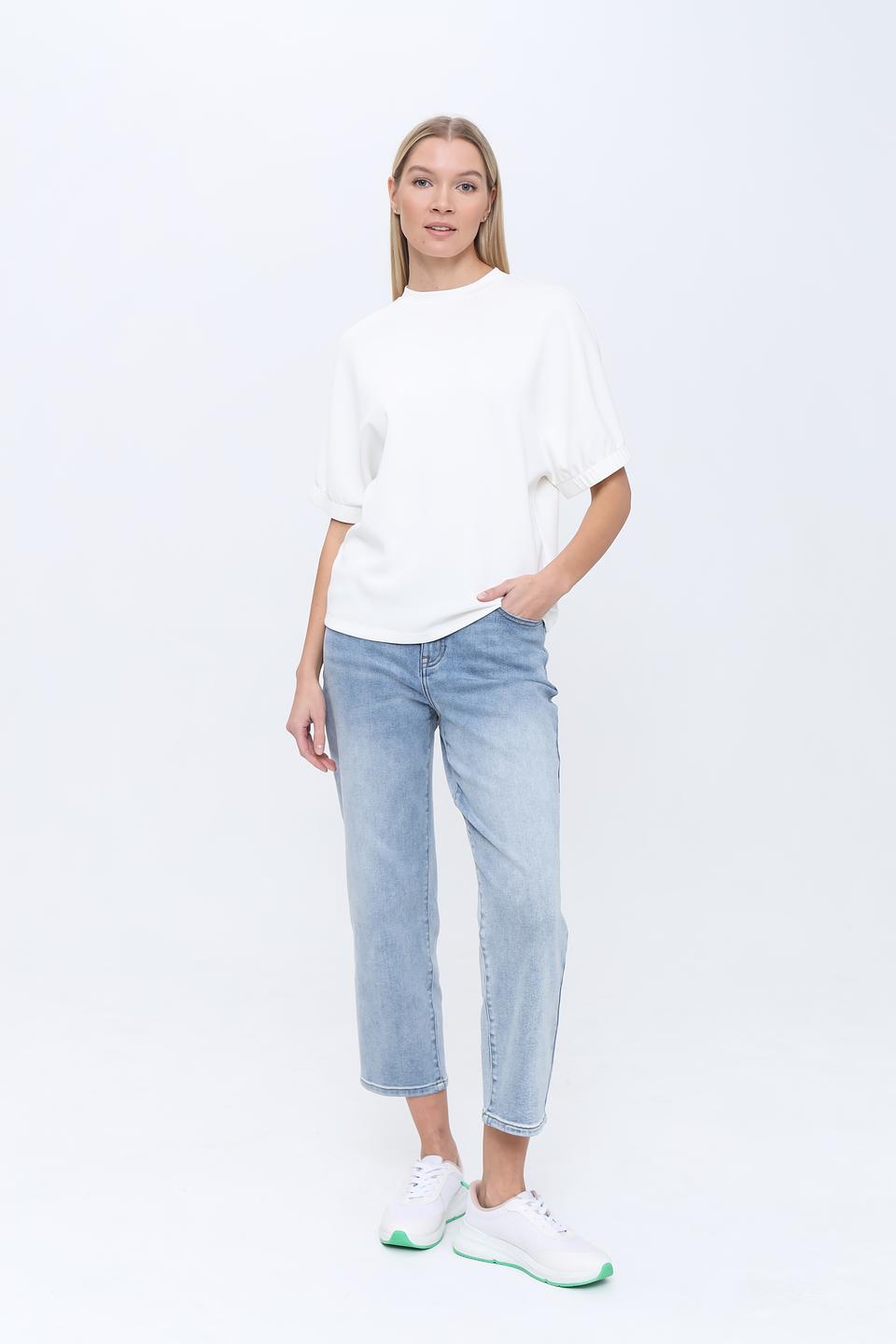 Футболка Pezzo белая с рукавами-фонариками