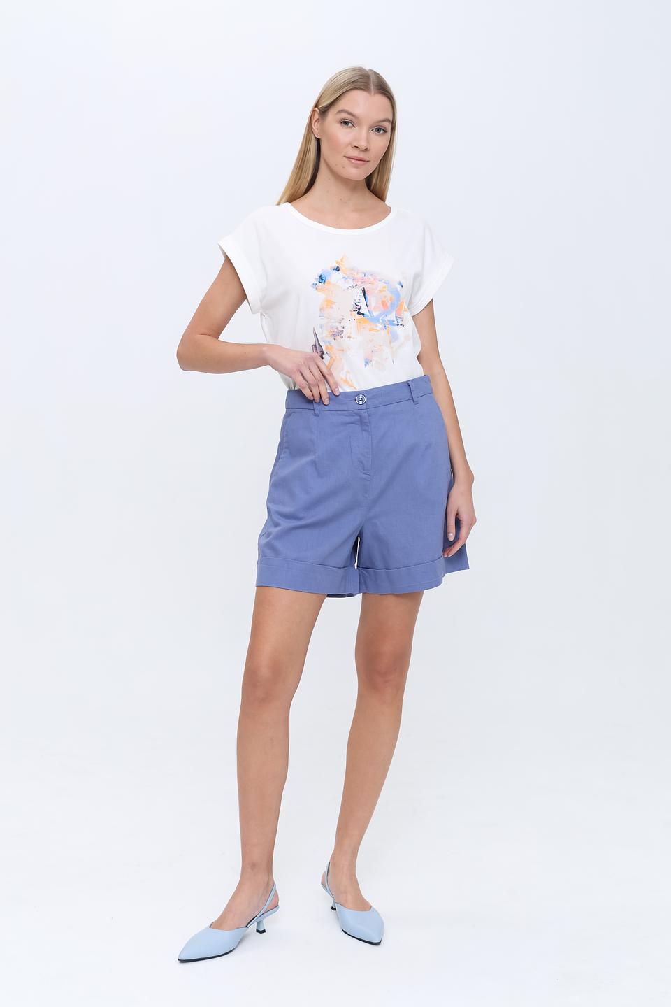 Шорты Pezzo голубые с манжетами