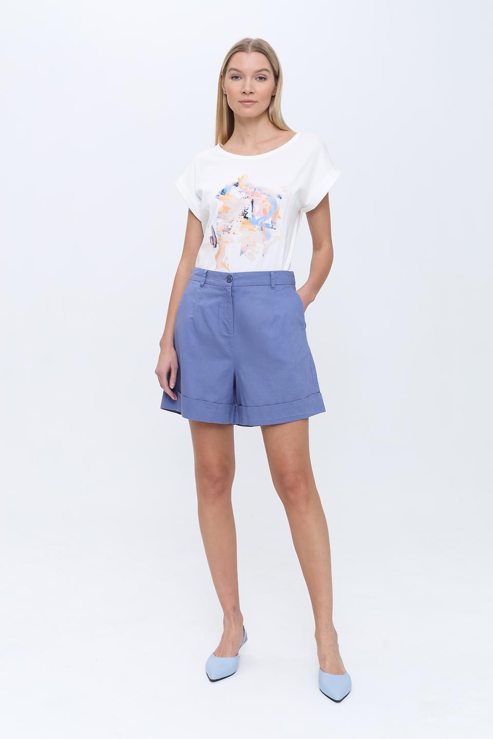 Шорты Pezzo голубые с манжетами