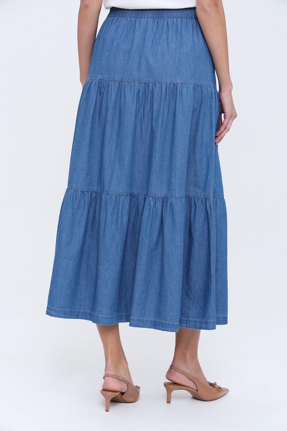 Юбка джинсовая Just Valeri ярусная