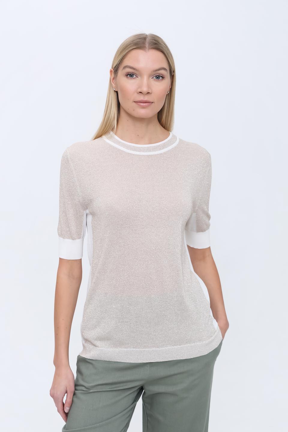 Пуловер Pezzo с белой отделкой