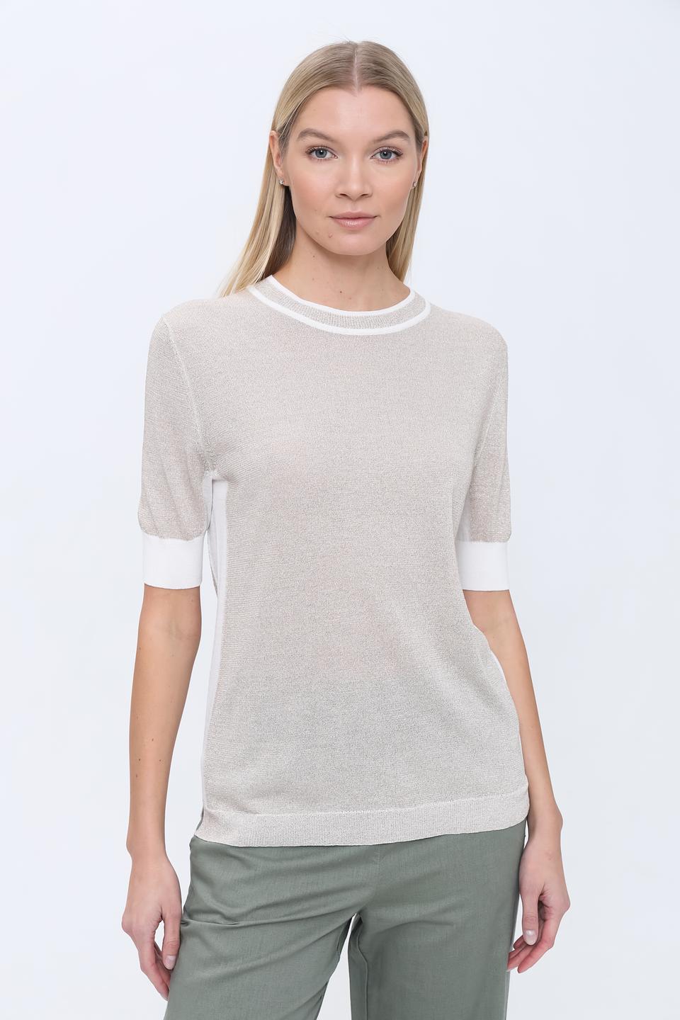 Пуловер Pezzo с белой отделкой