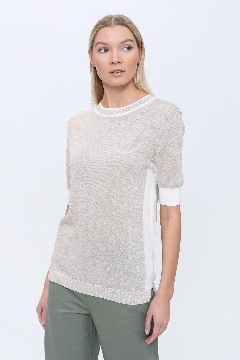 Пуловер Pezzo с белой отделкой