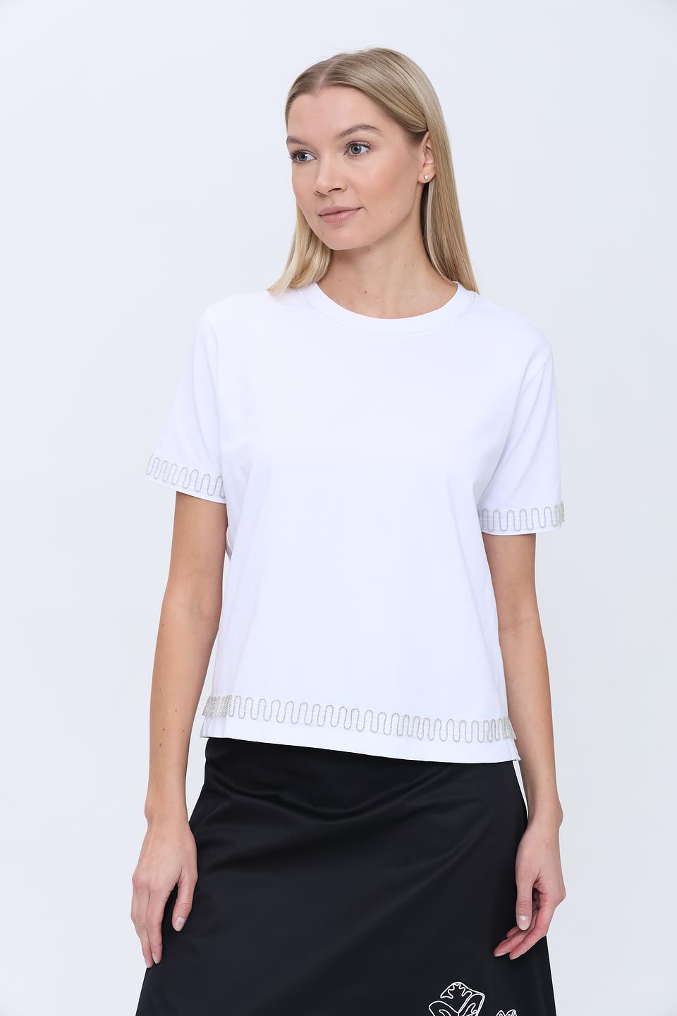 Футболка Pezzo с декоративной отделкой