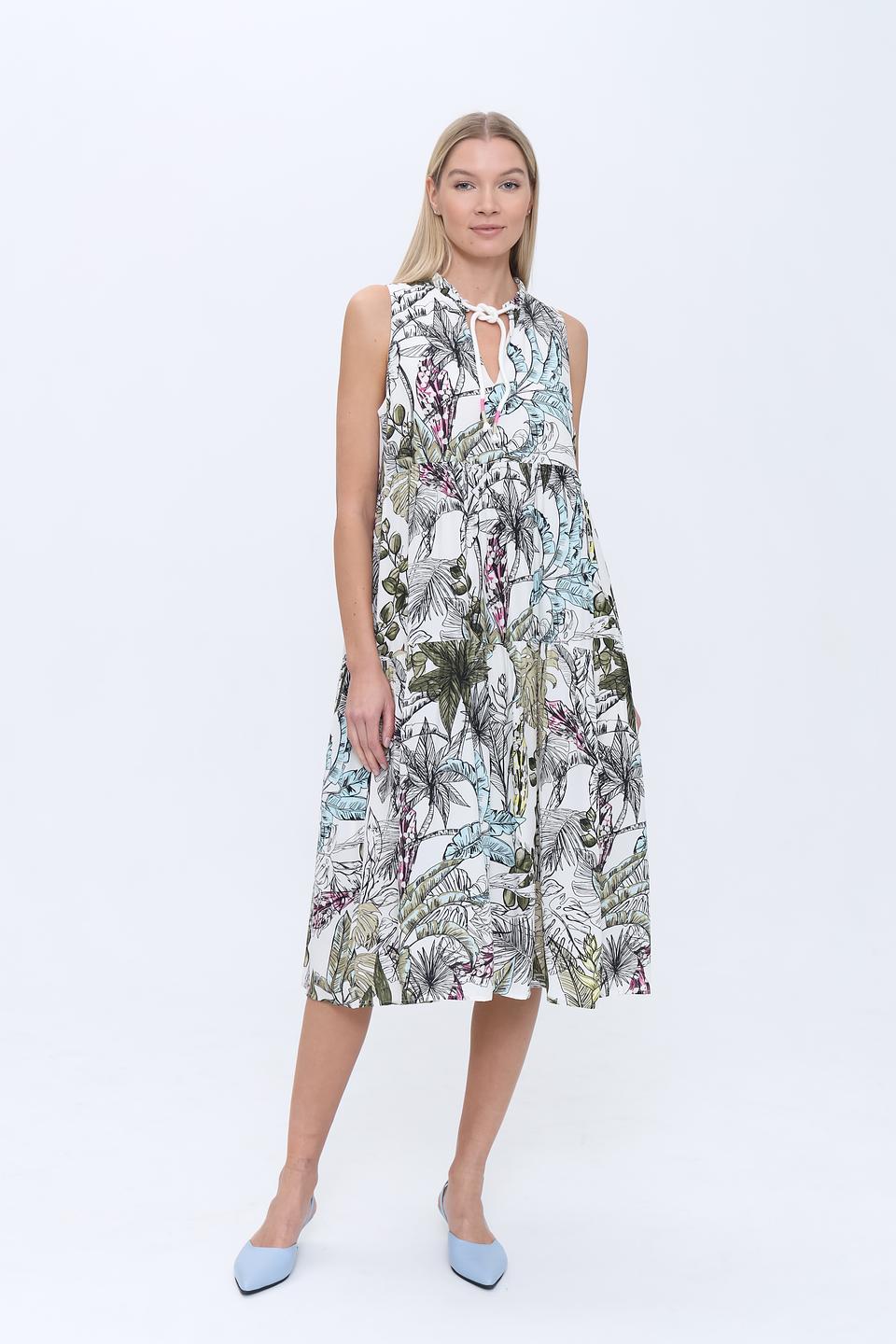 Платье Pezzo с тропическим принтом