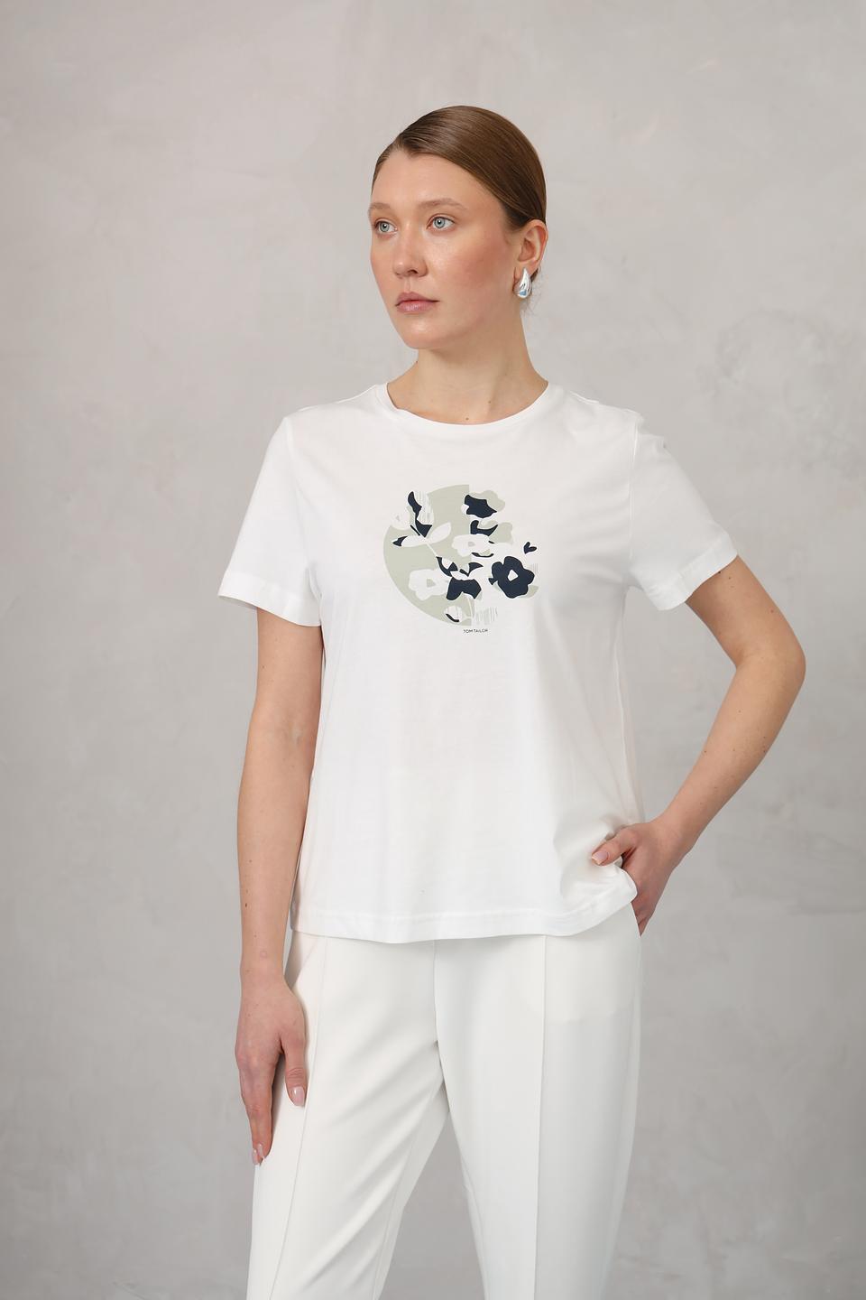 Футболка Tom Tailor с цветочным принтом