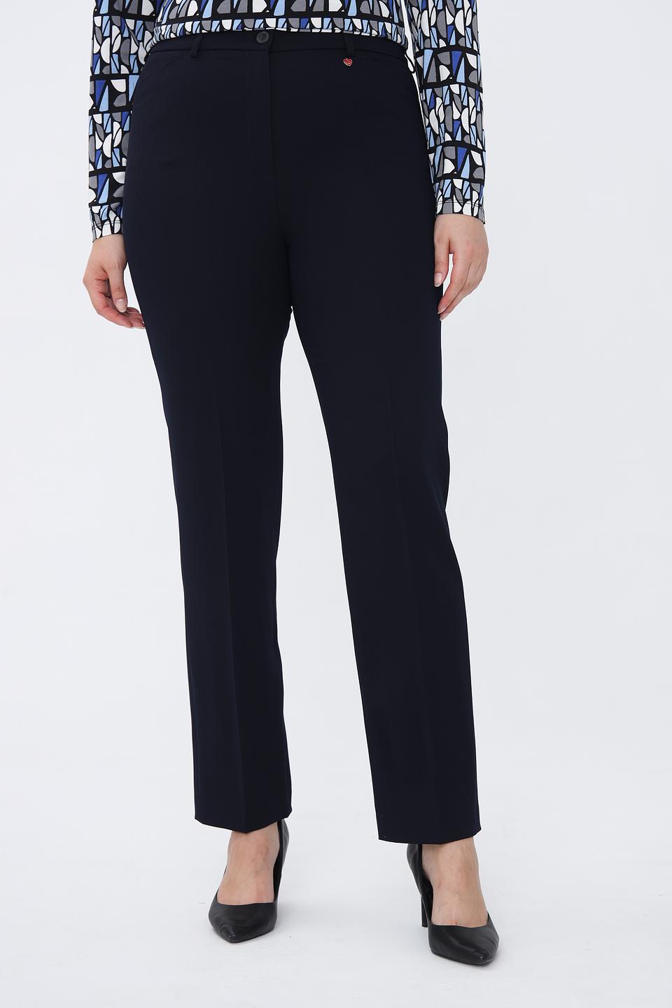 Брюки Relaxed by Toni прямые, темно-синие