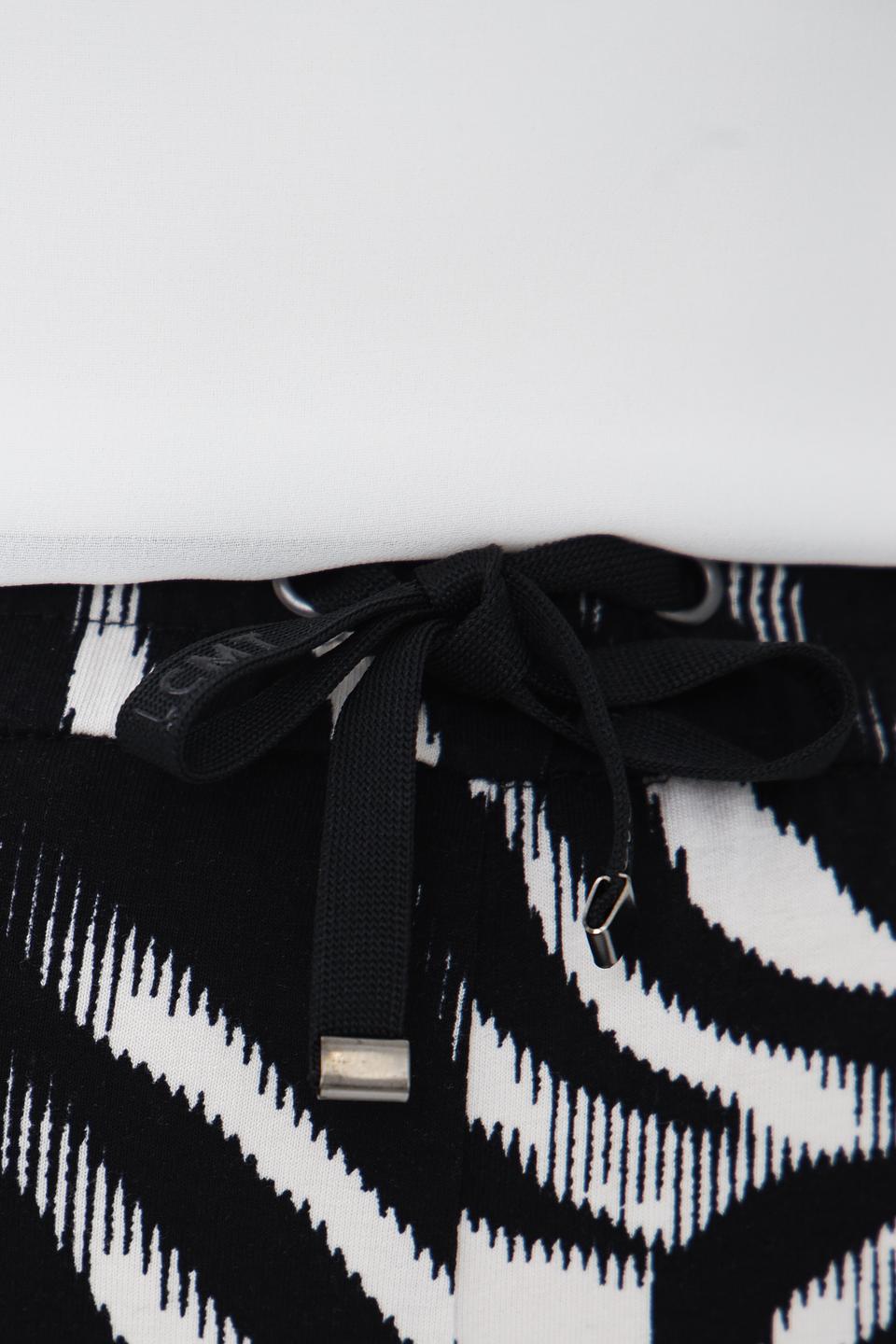 Брюки Lecomte принт зебра