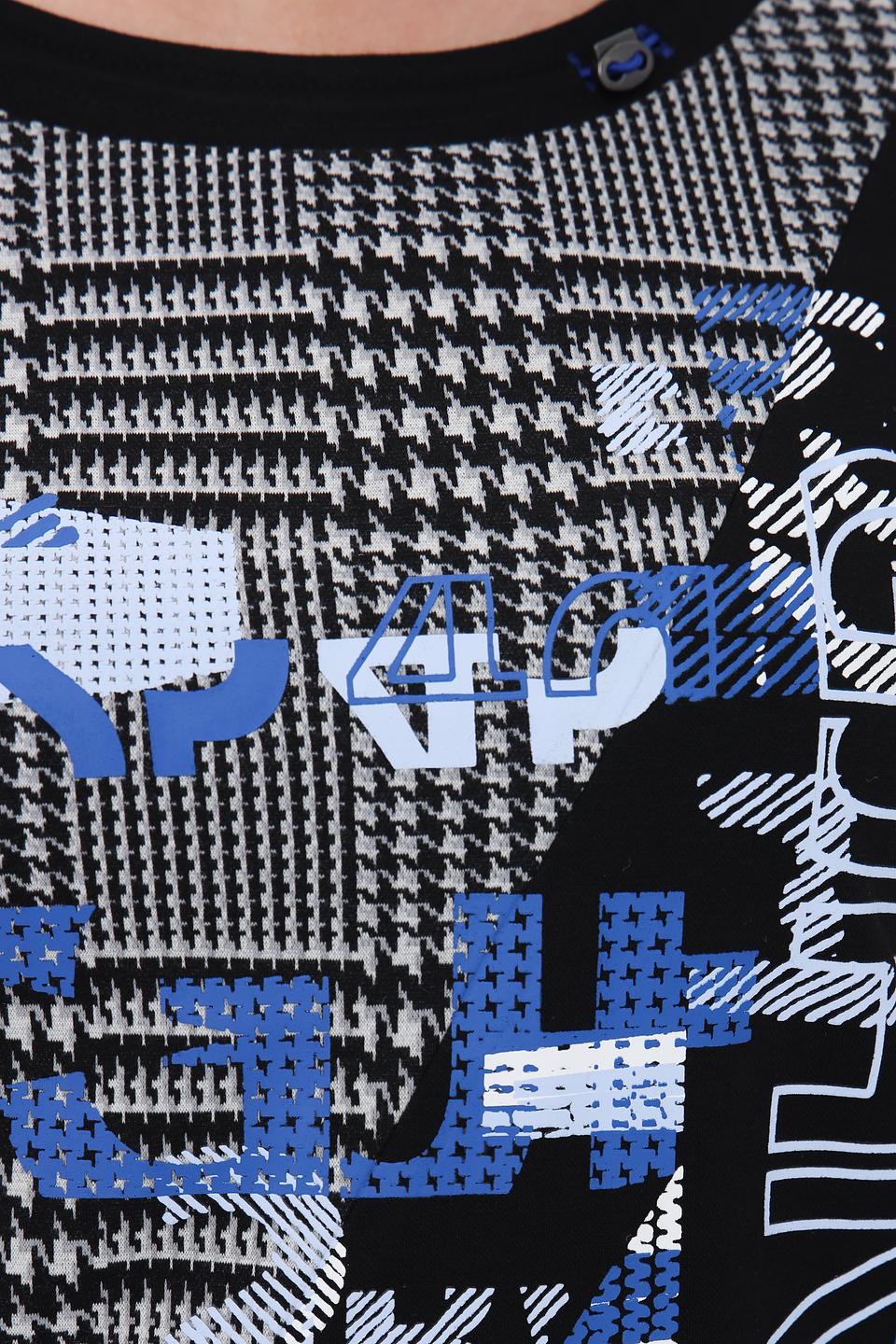 Пуловер Lebek с принтом чёрный