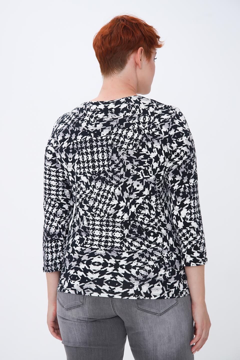 Лонгслив Lebek с цветочным принтом