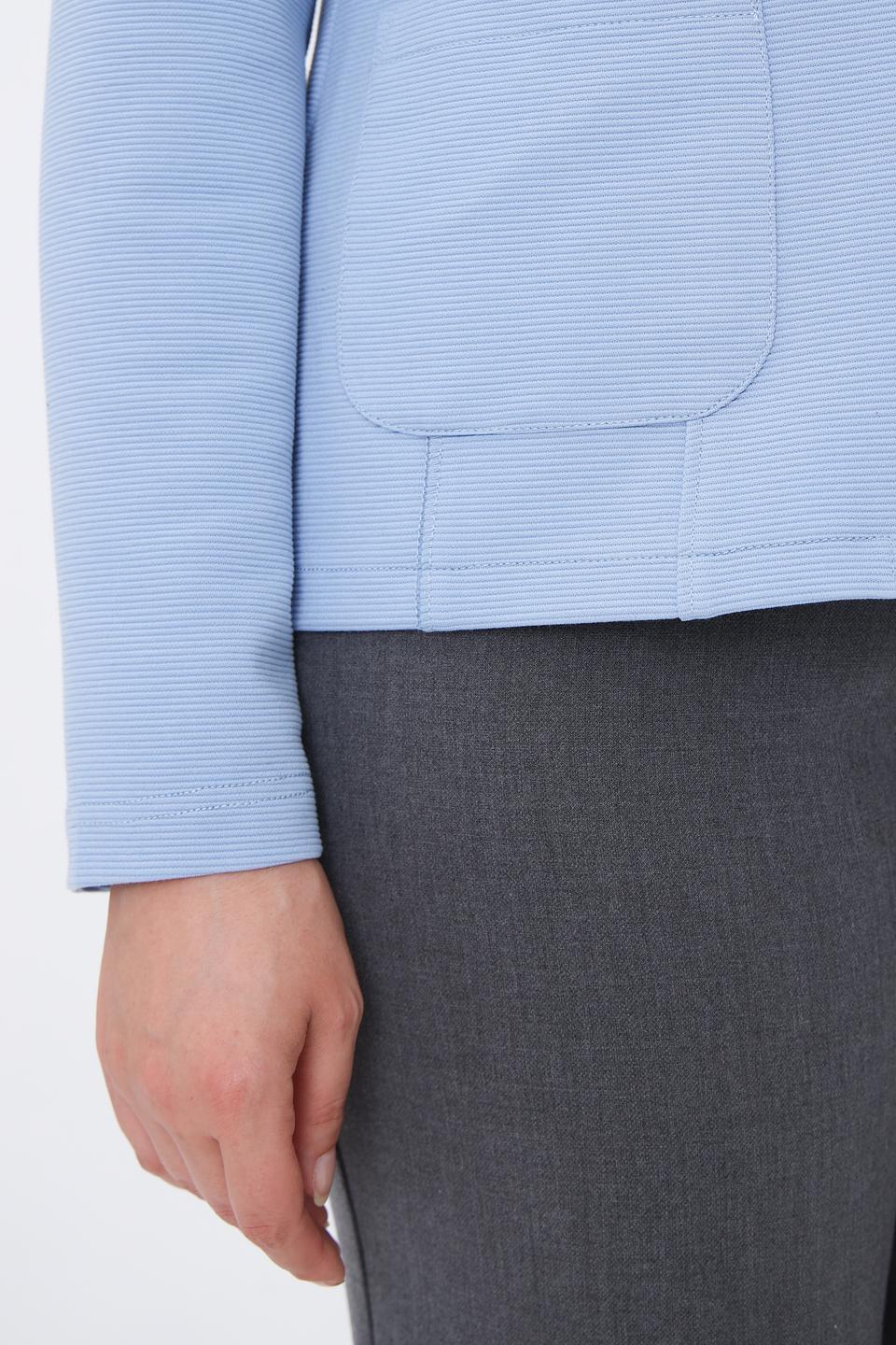 Жакет Lebek голубой приталенный