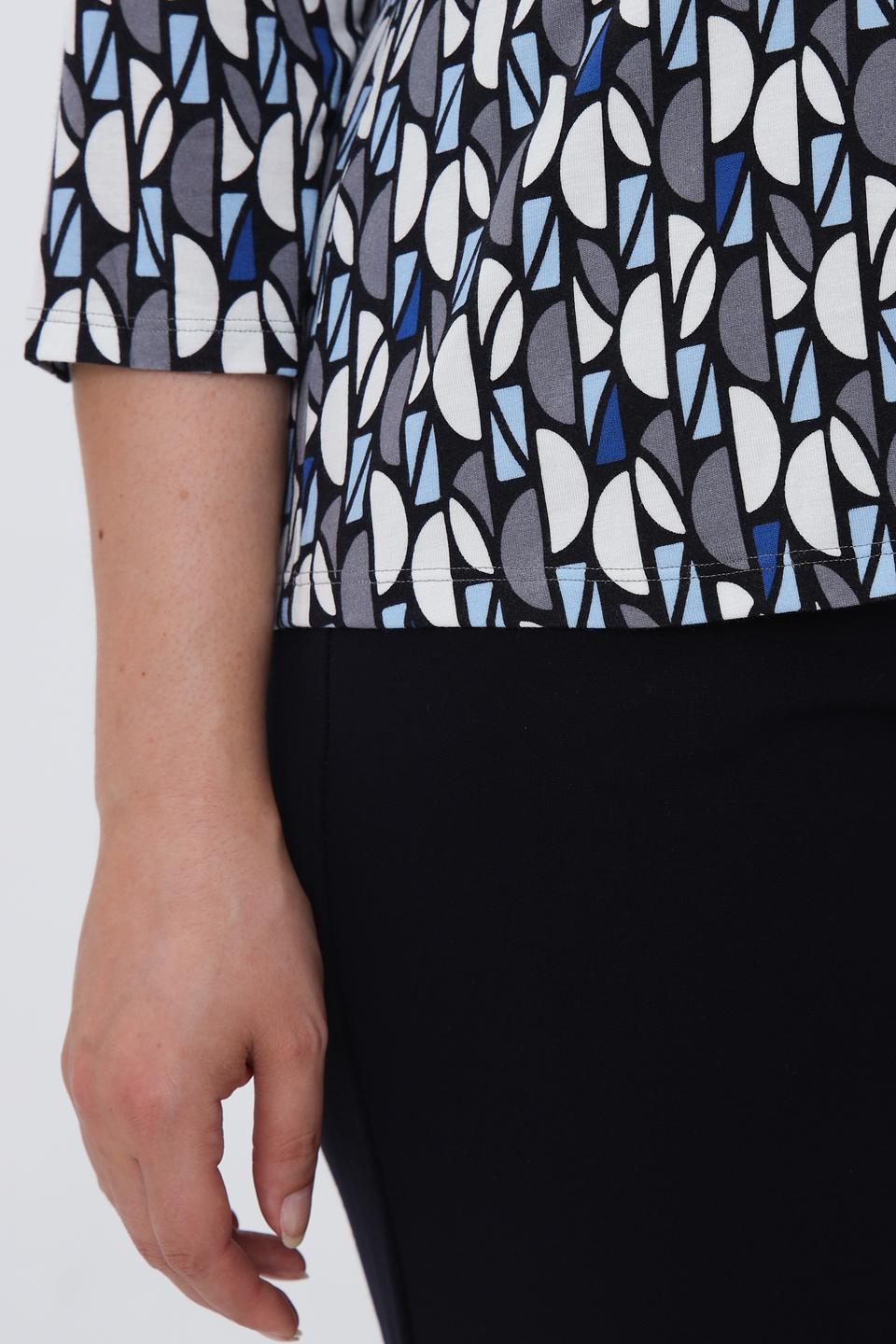 Блуза Lebek с геометрическим принтом