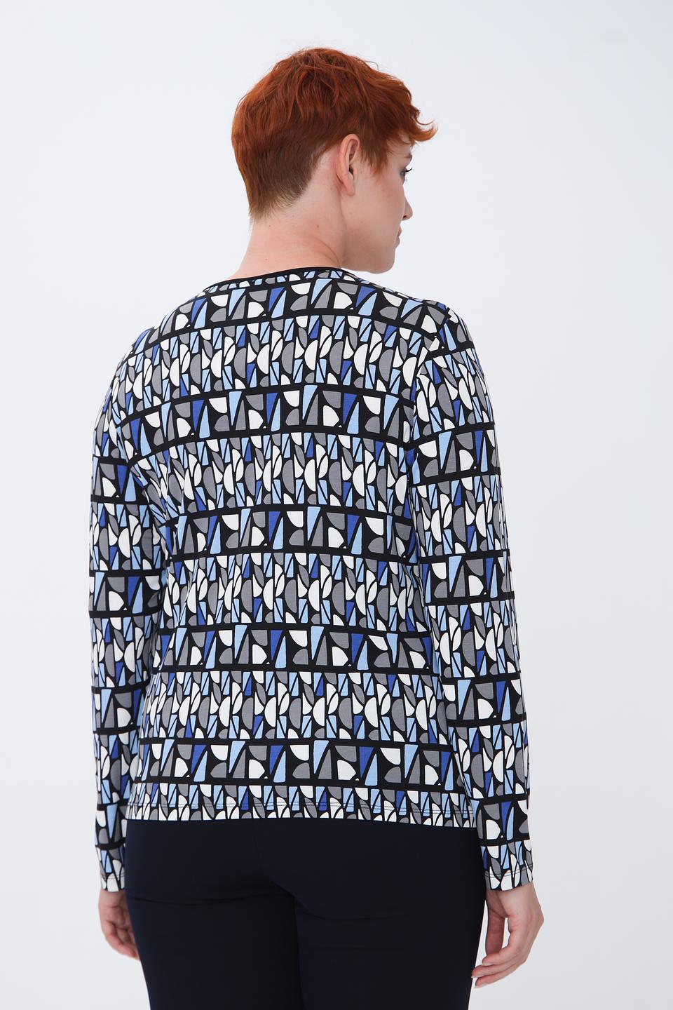 Блуза Lebek с геометрическим принтом