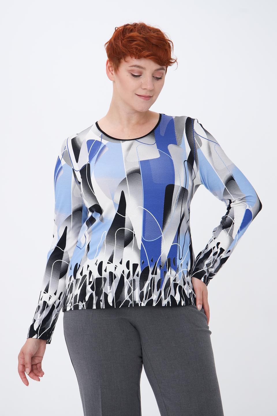Лонгслив Lebek с абстрактным принтом