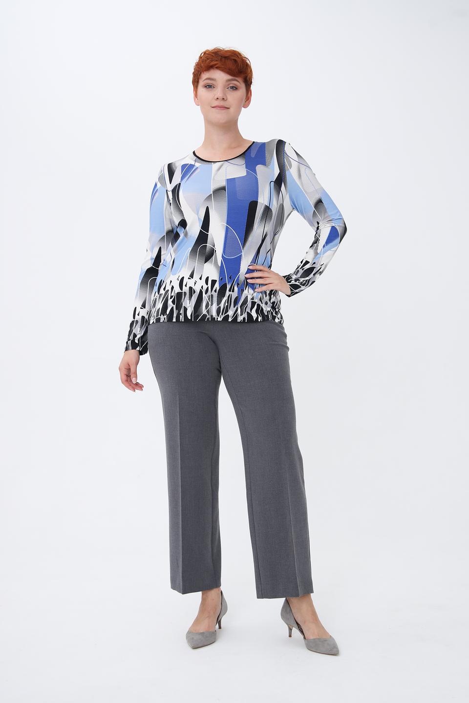 Лонгслив Lebek с абстрактным принтом