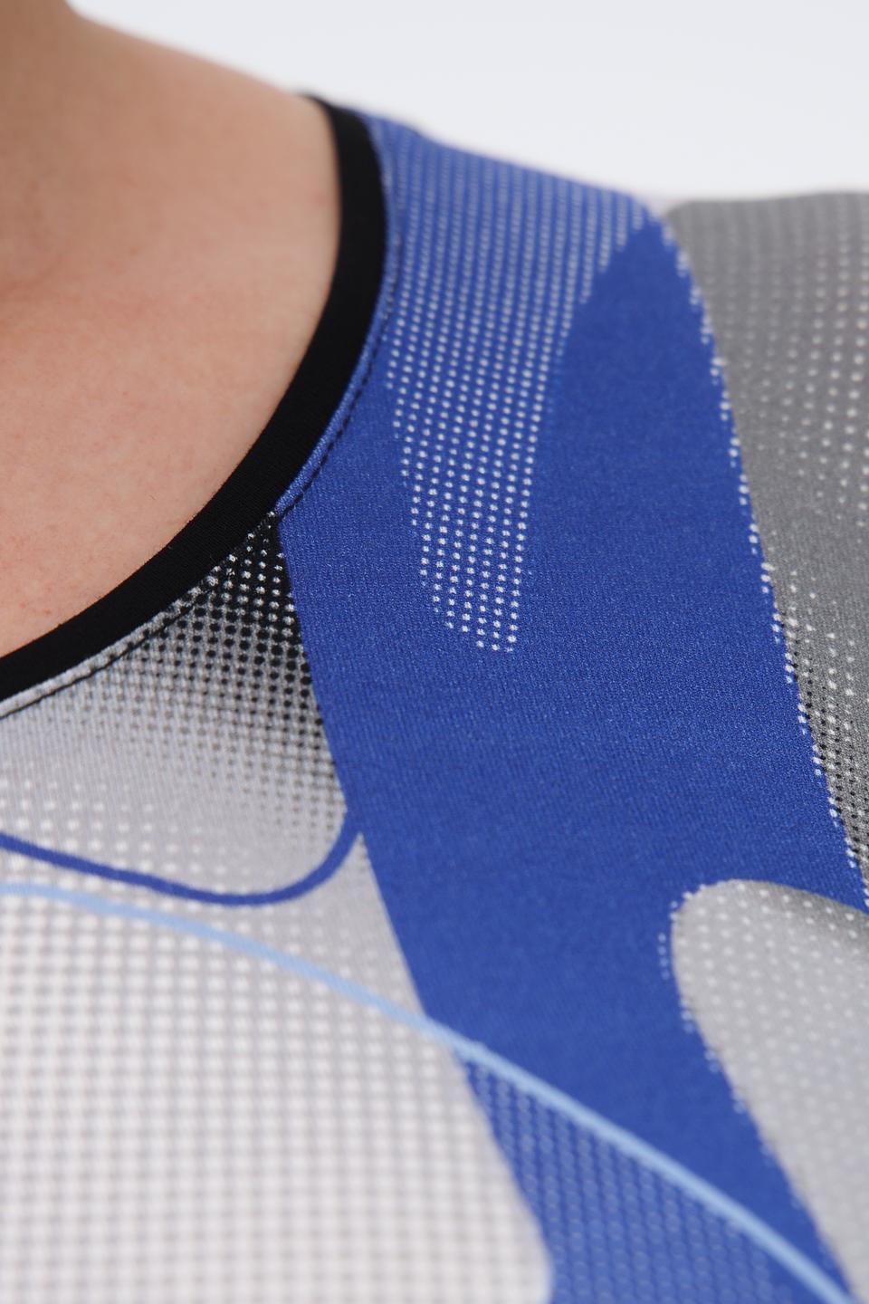 Лонгслив Lebek с абстрактным принтом