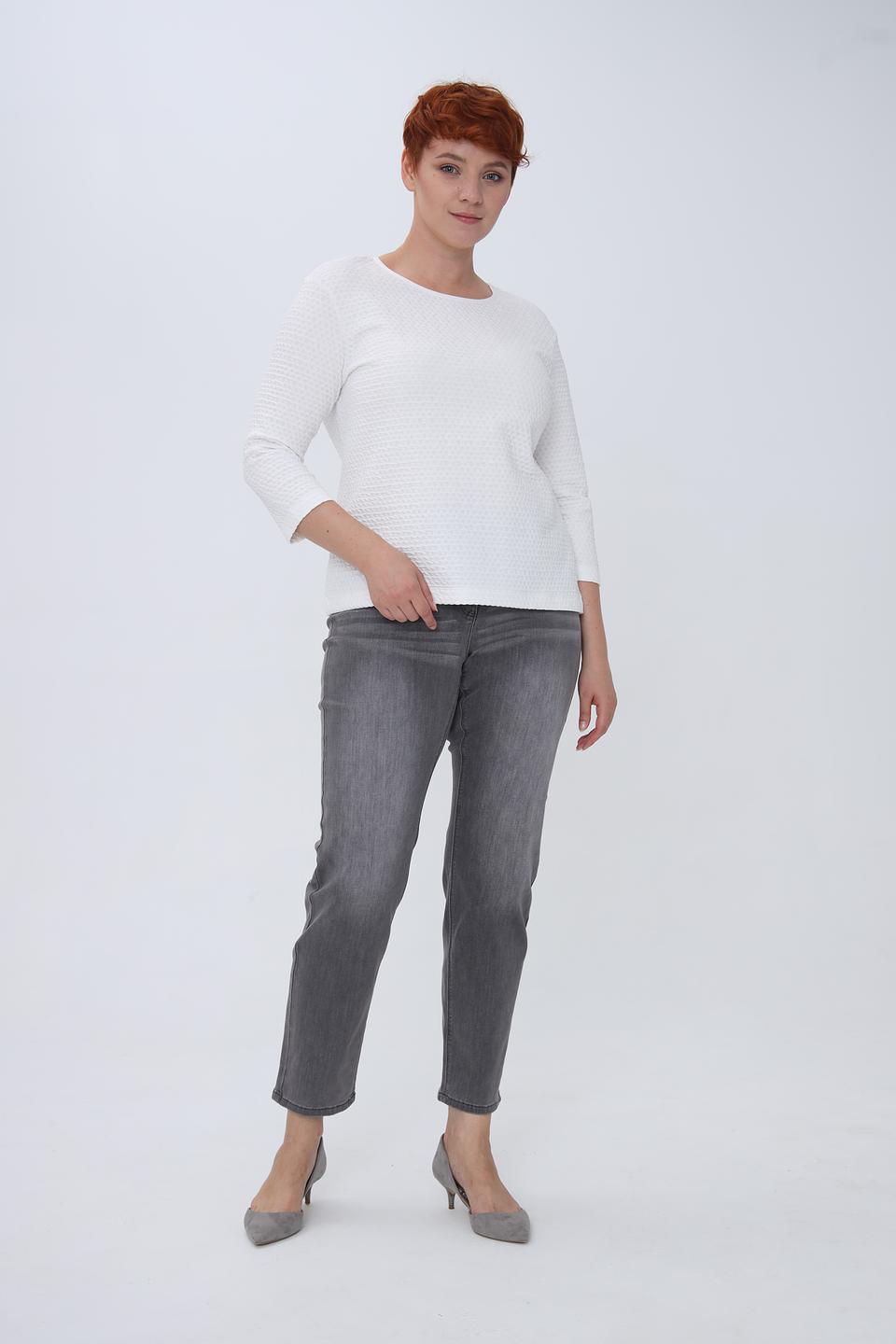 Пуловер Rabe collection белый с текстурой