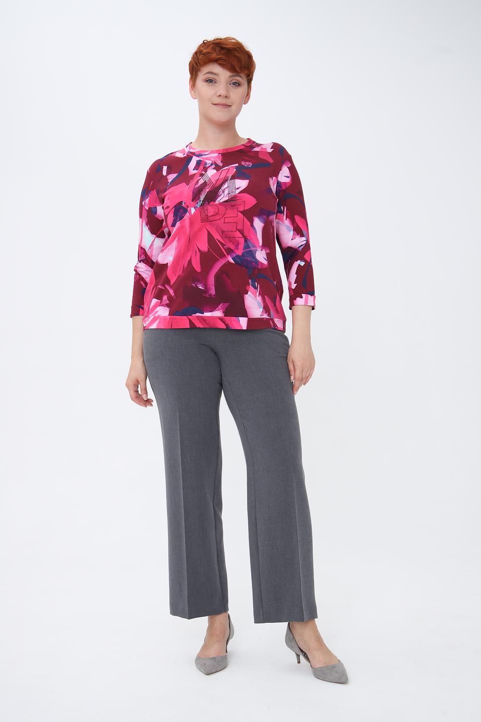 Пуловер Rabe collection с цветочным принтом