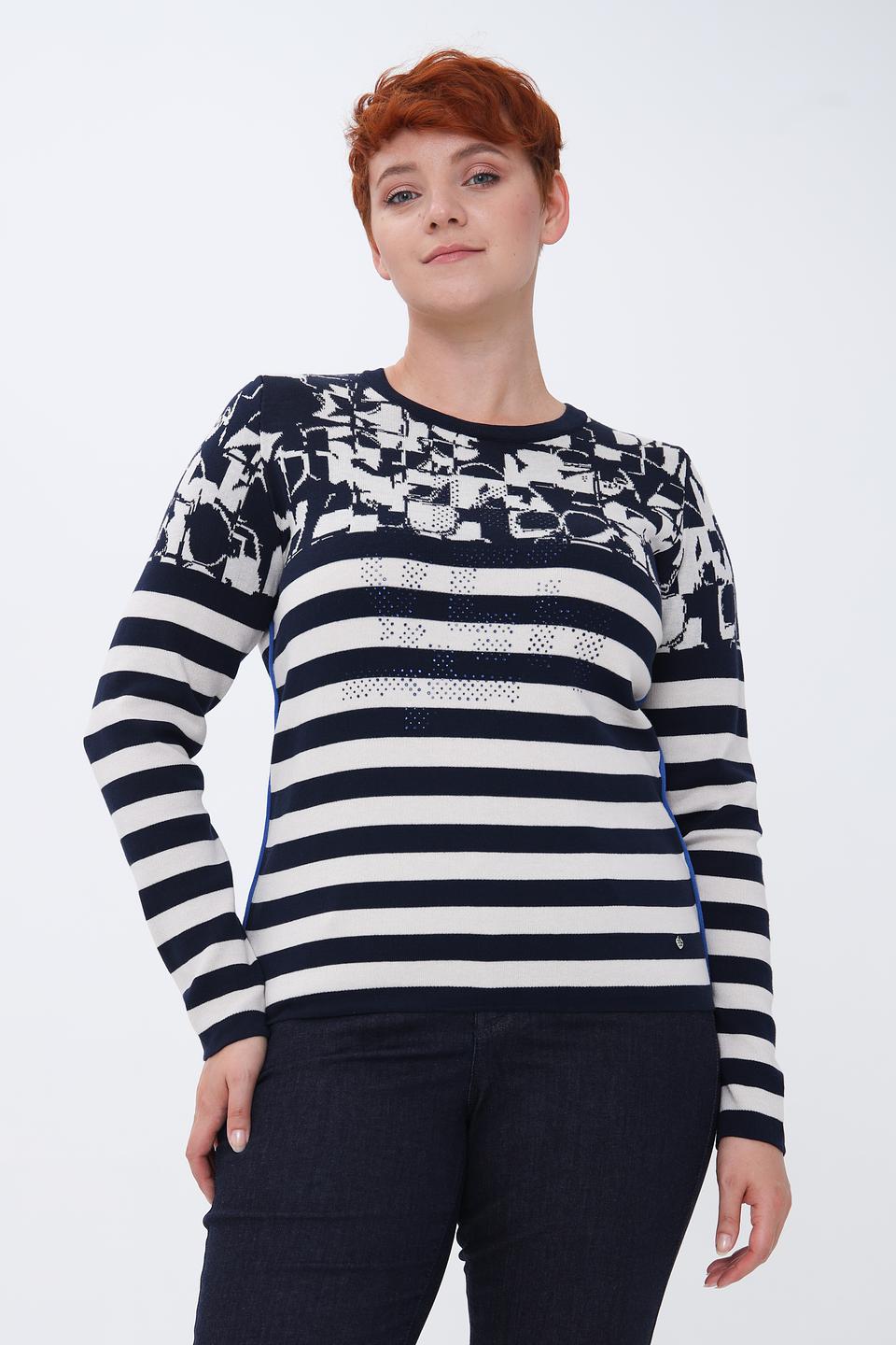 Пуловер Rabe collection в полоску