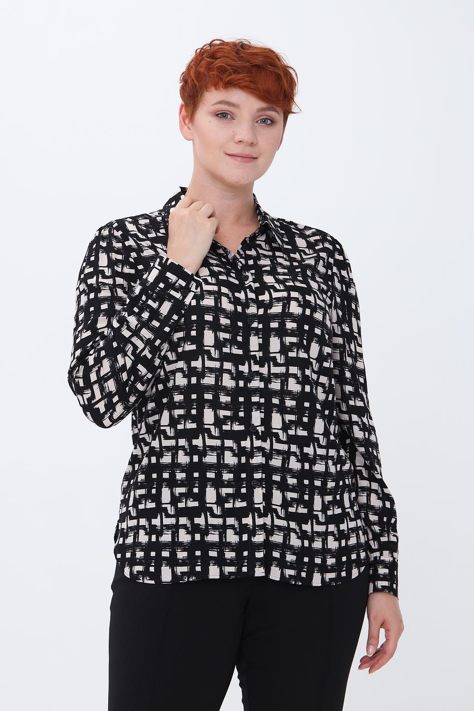Рубашка Lecomte с геометрическим принтом