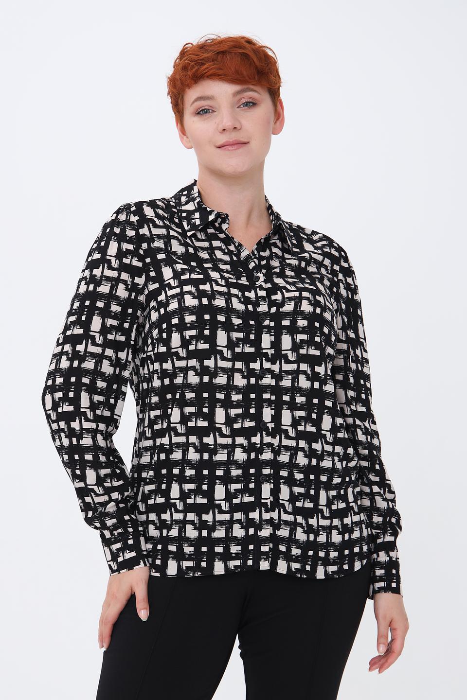 Рубашка Lecomte с геометрическим принтом