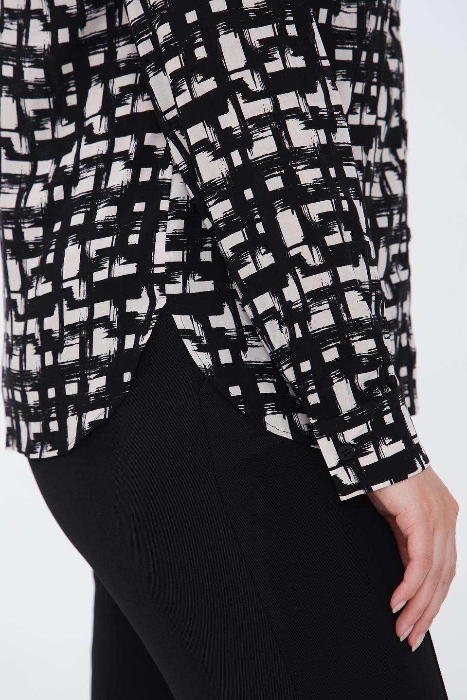 Рубашка Lecomte с геометрическим принтом
