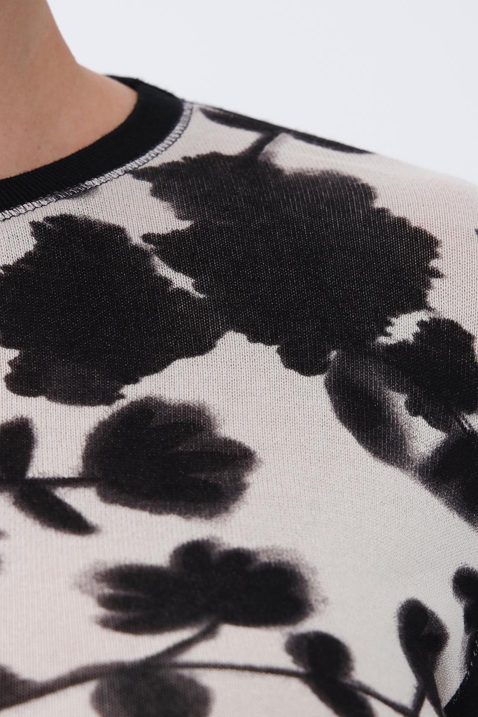 Пуловер Lecomte с цветочным принтом