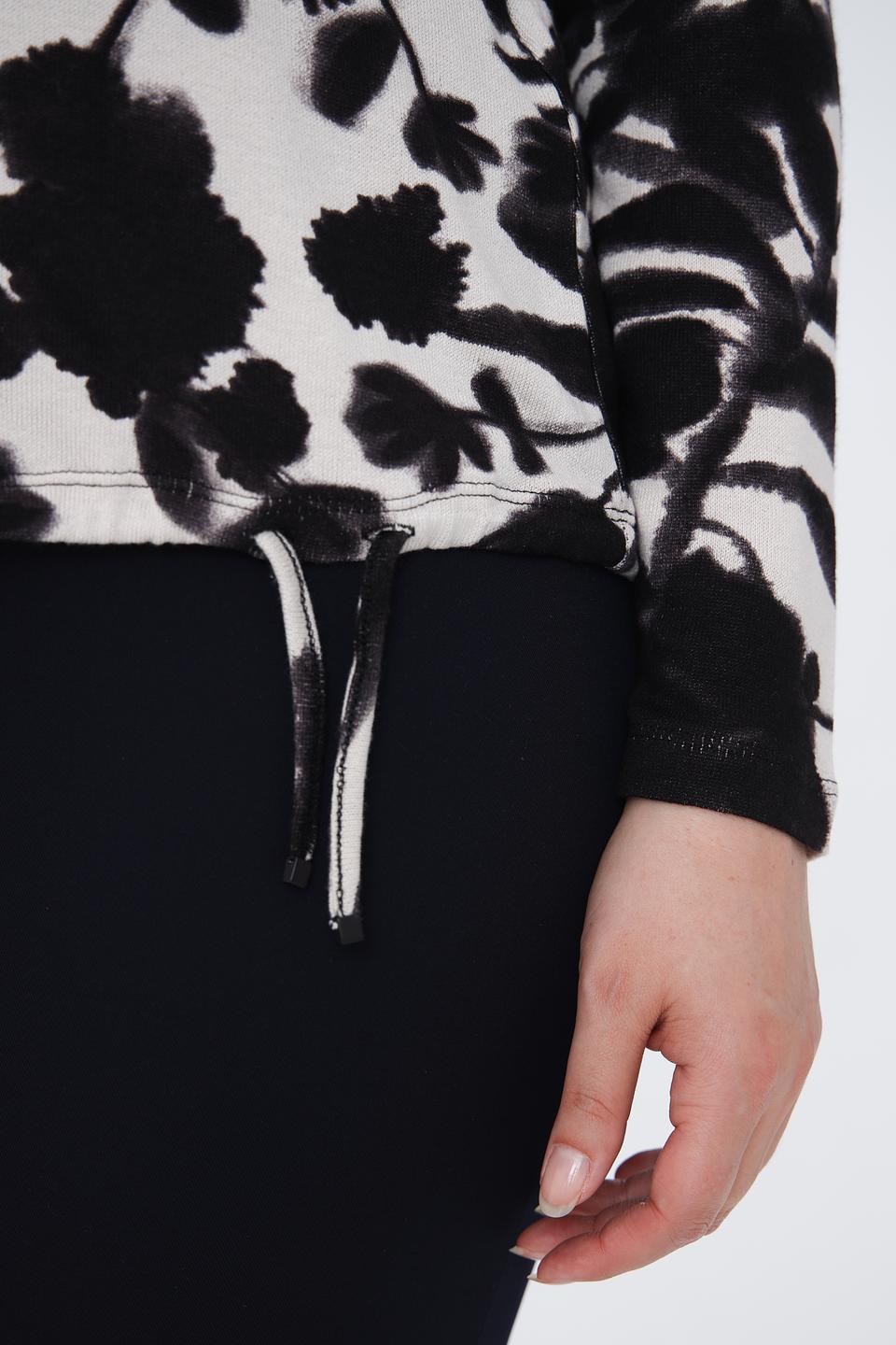 Пуловер Lecomte с цветочным принтом