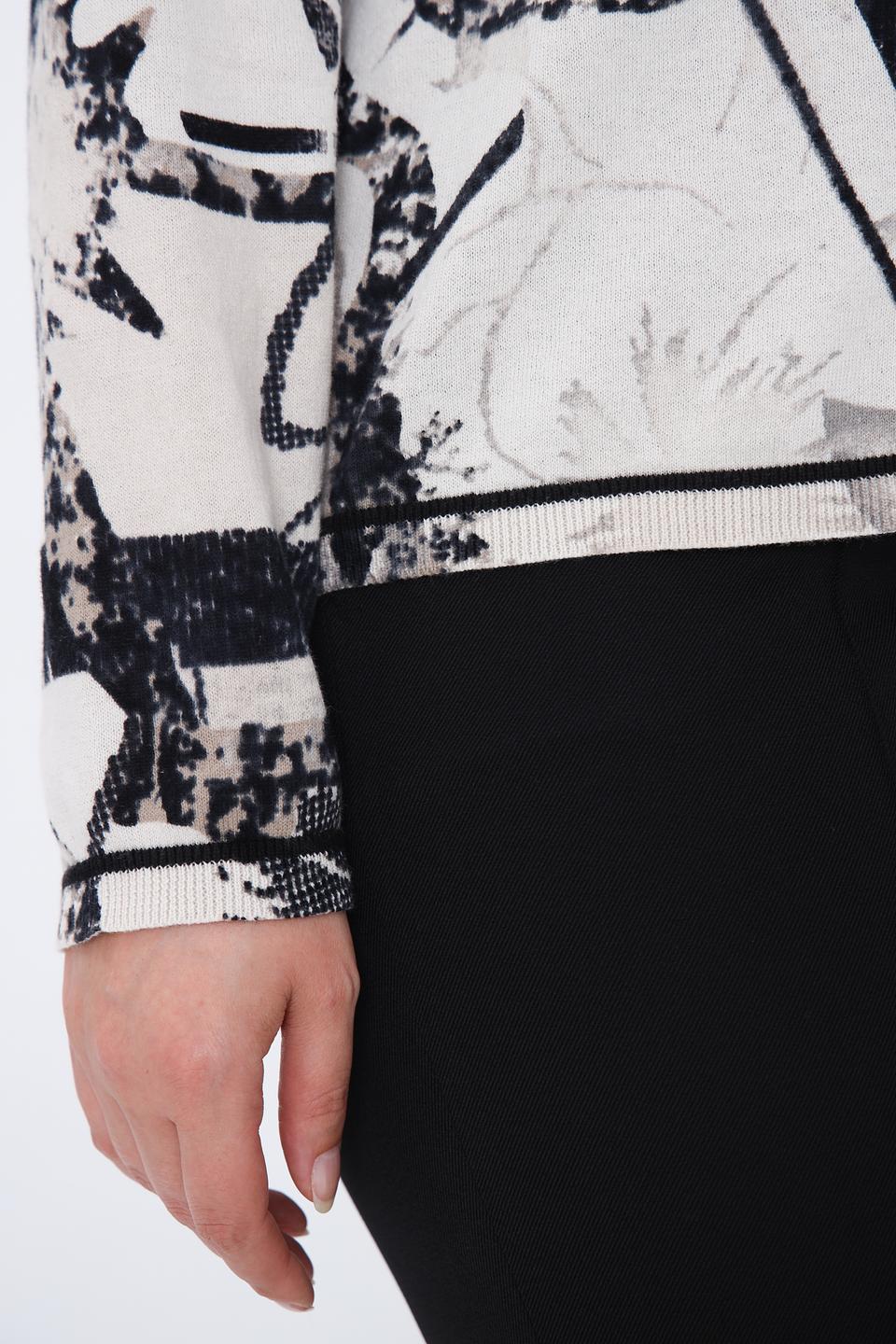 Пуловер Lecomte с принтом "Life goes on"