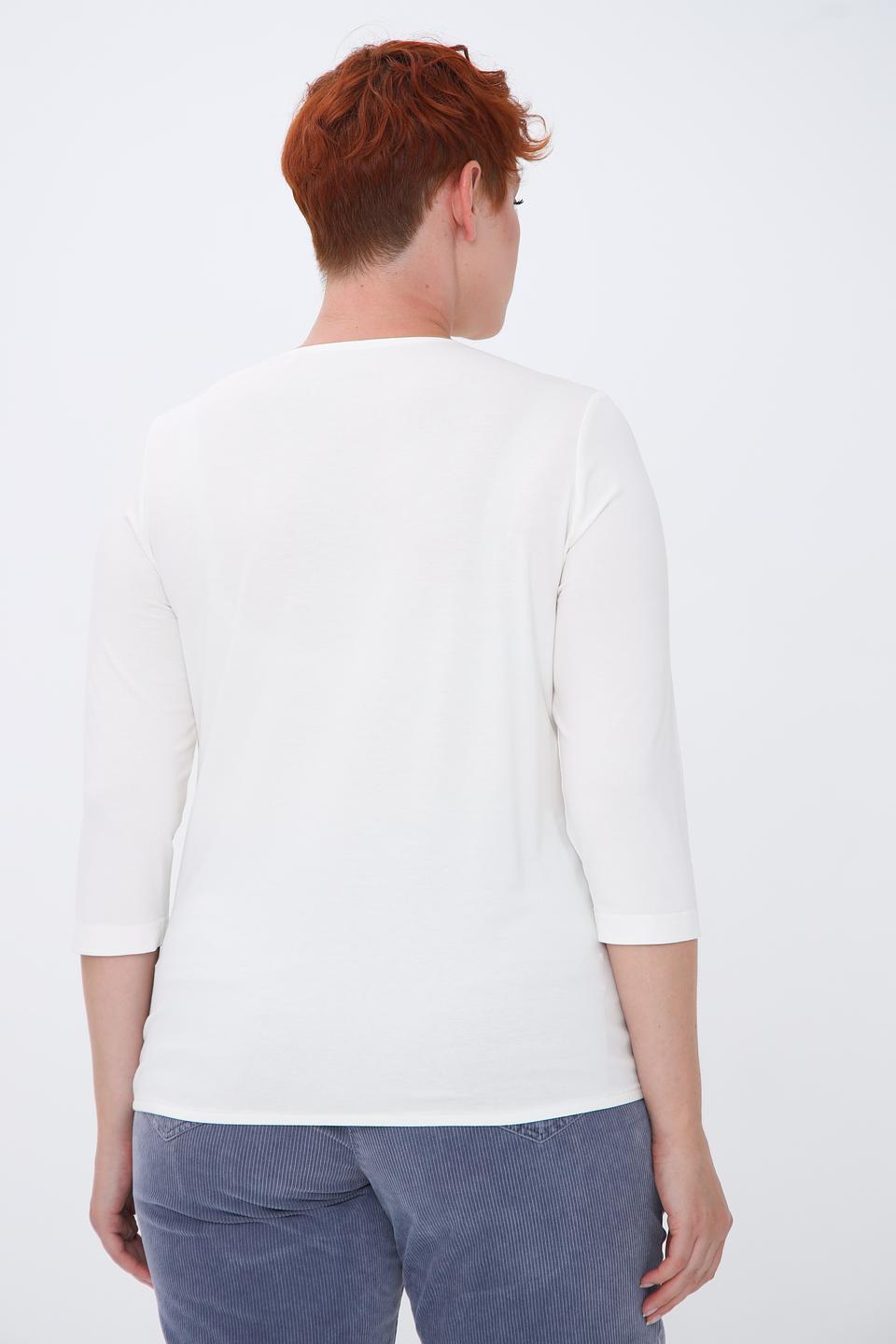 Блуза Sommer mann белая с драпировкой