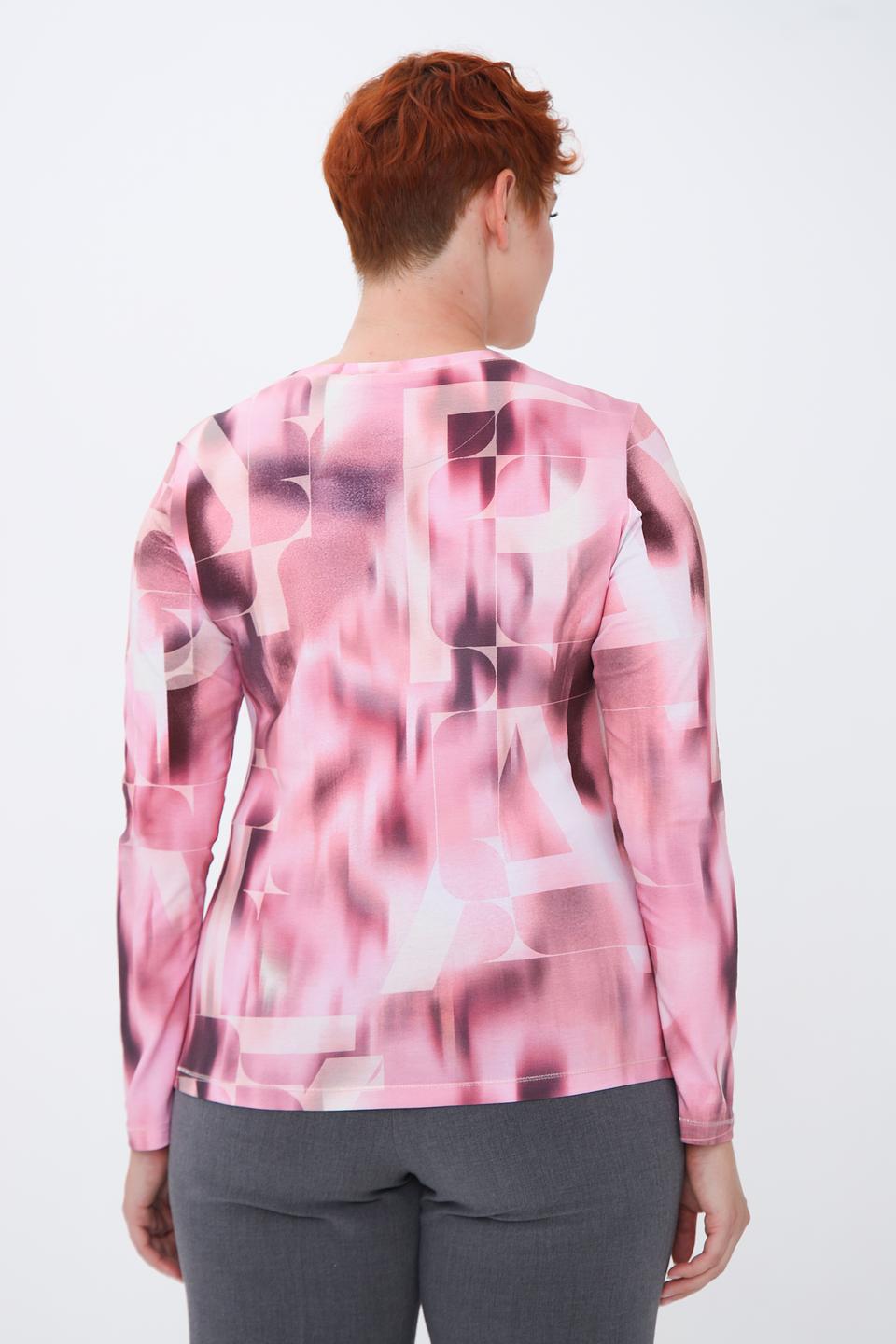 Лонгслив Lecomte с абстрактным принтом