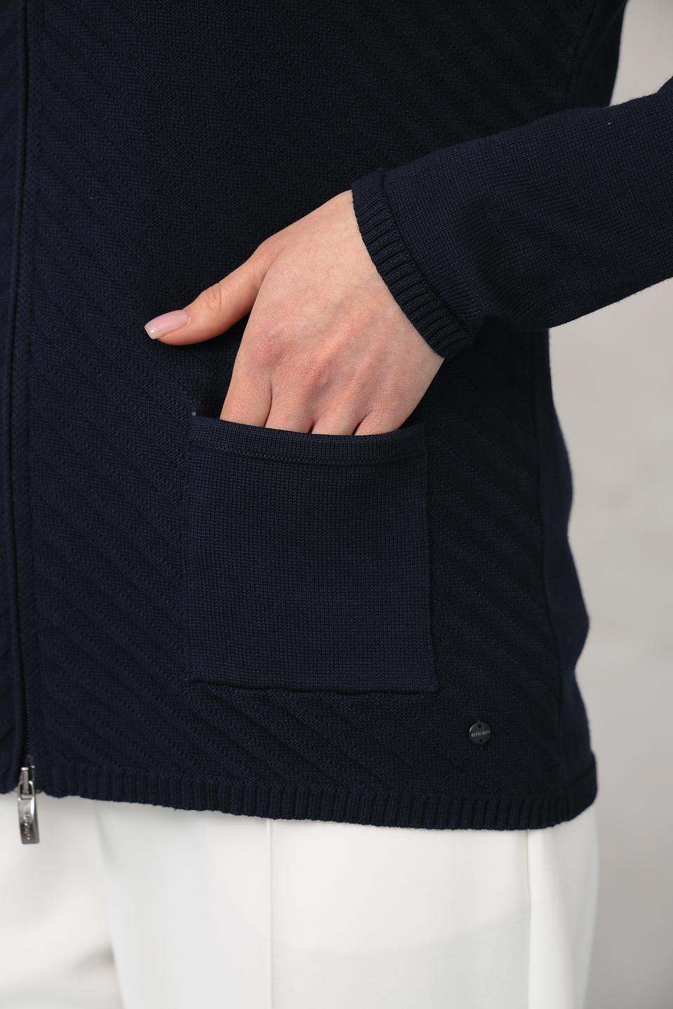 Жакет Olsen стеганый тёмно-синий