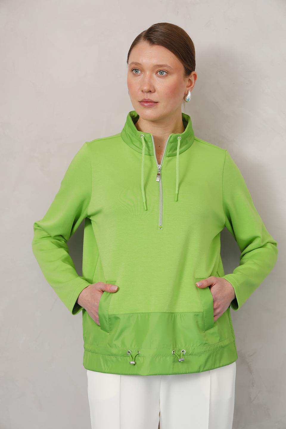 Толстовка Olsen лайм с молнией