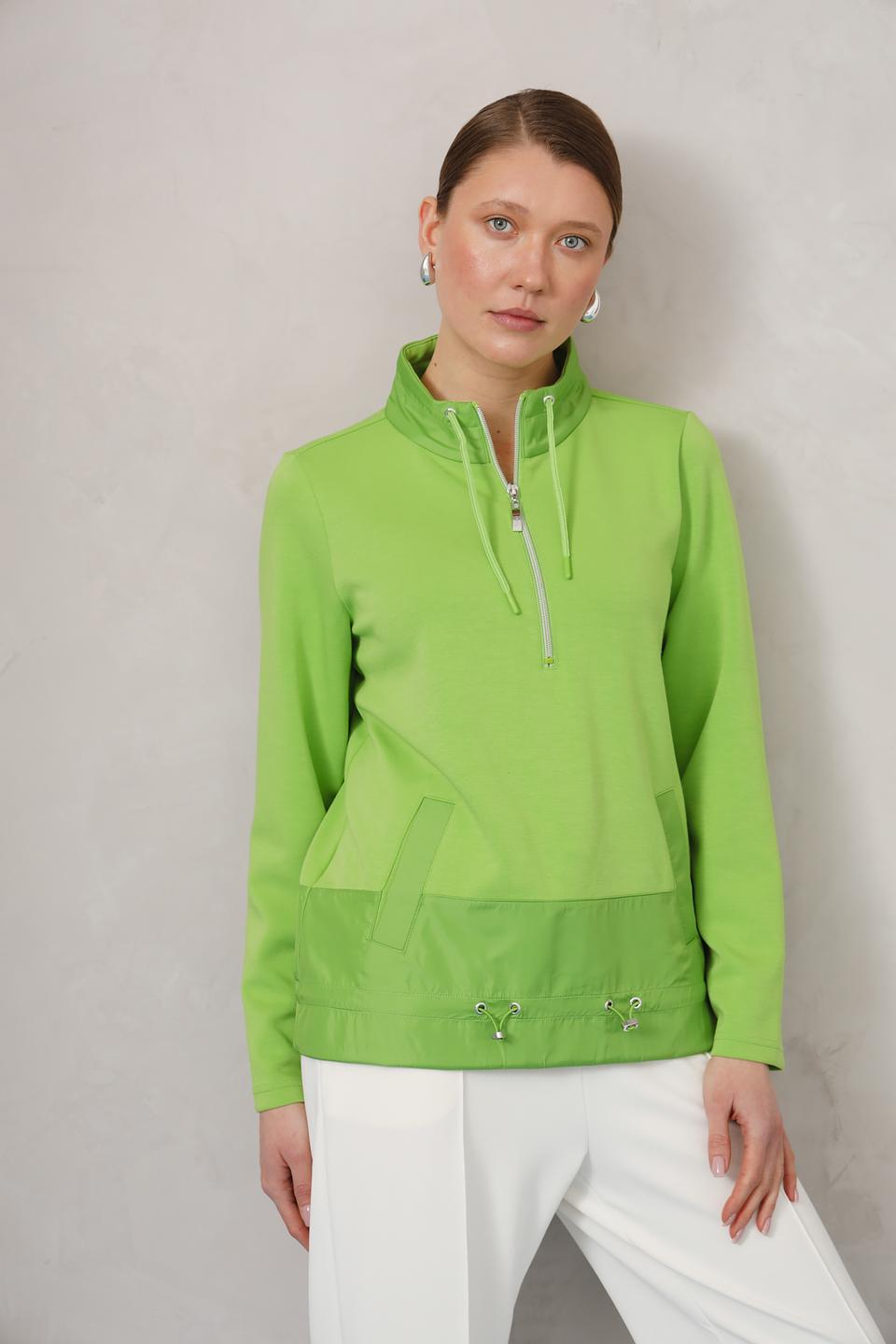 Толстовка Olsen лайм с молнией