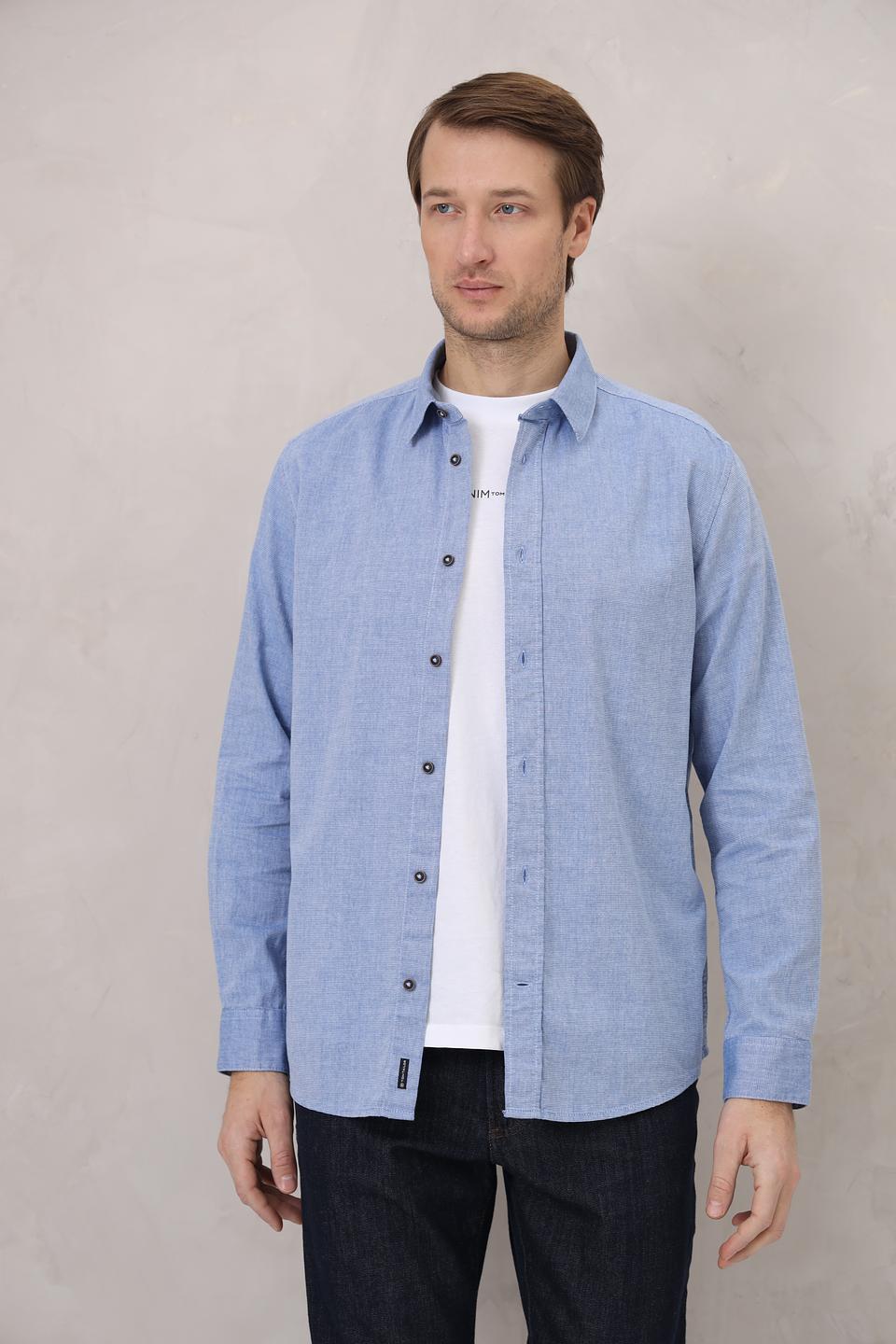 Рубашка дл Tom Tailor голубая