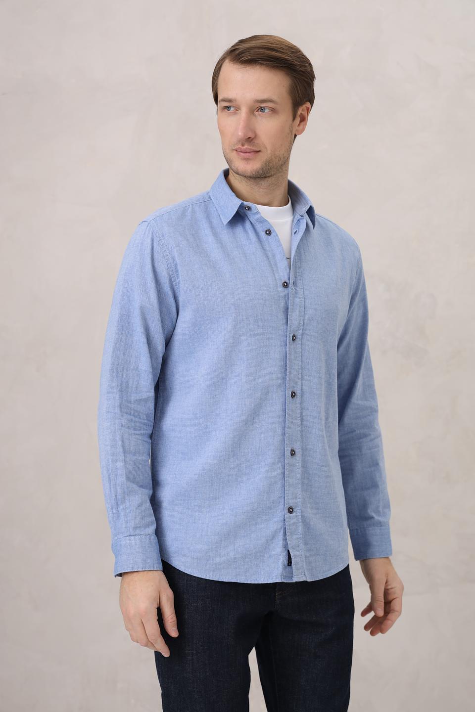 Рубашка дл Tom Tailor голубая