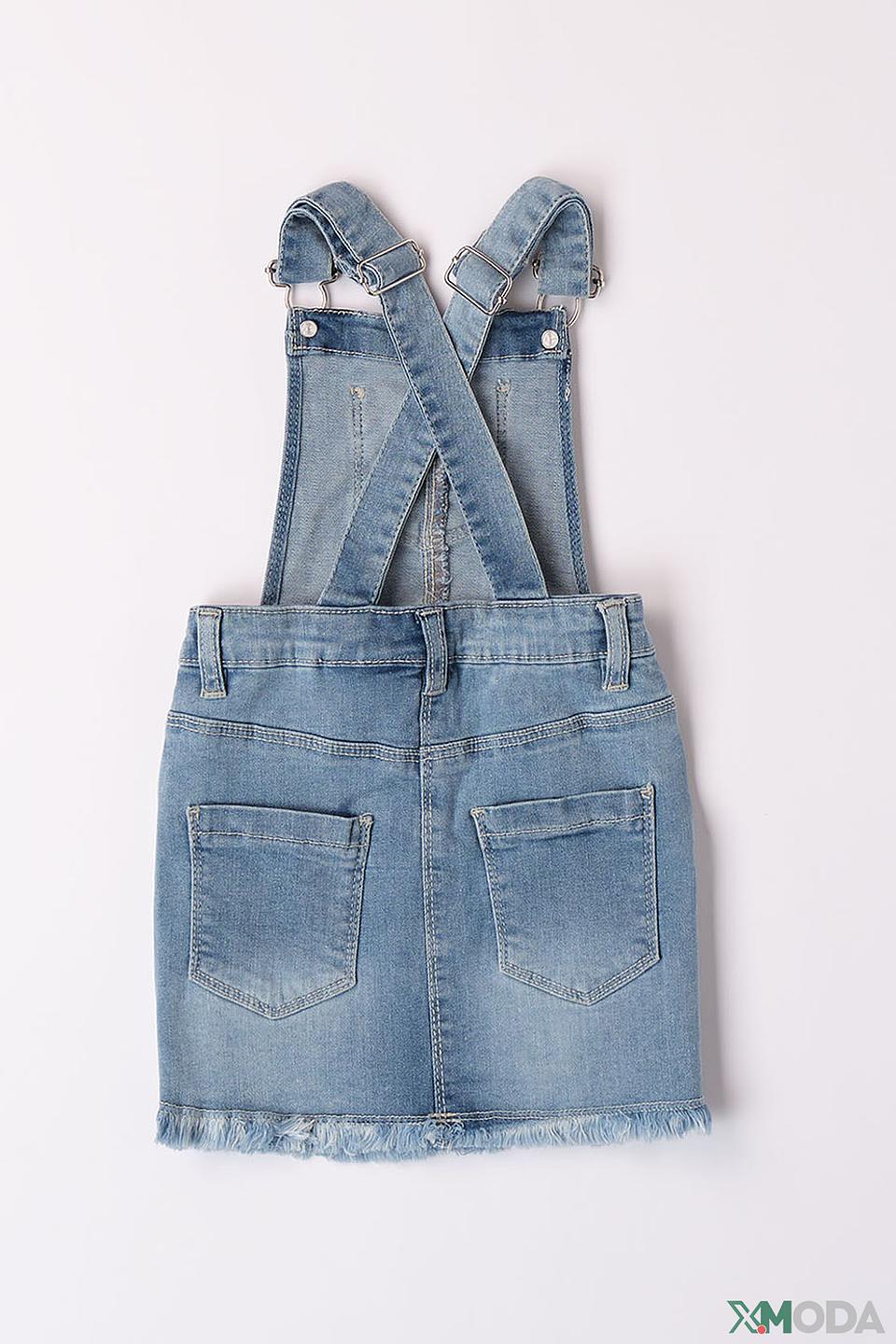 Юбка-сарафан Ido дев. голубой