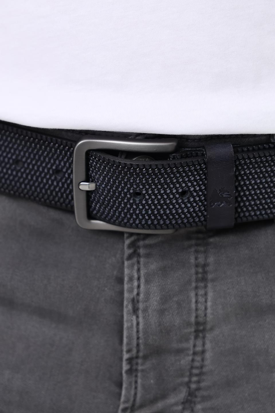 Ремень Lerros чёрный плетёный