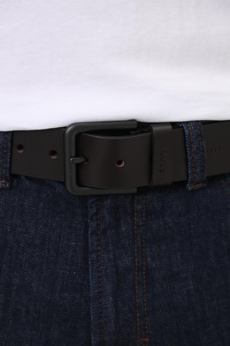 Ремень Lerros кожаный чёрный