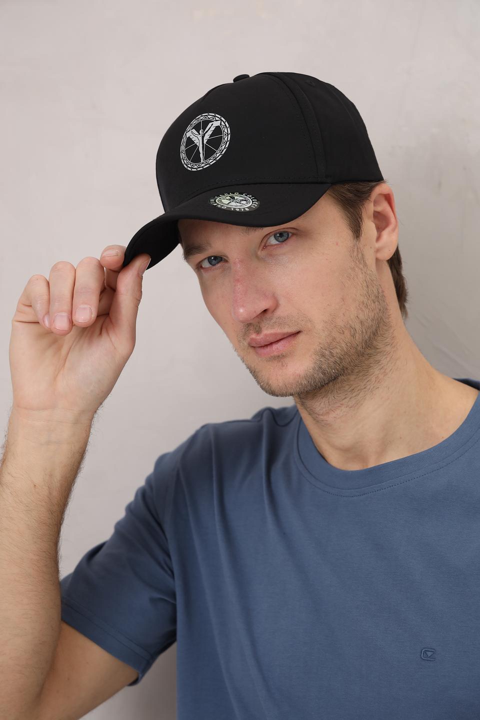 Бейсболка Carlo Colucci чёрная