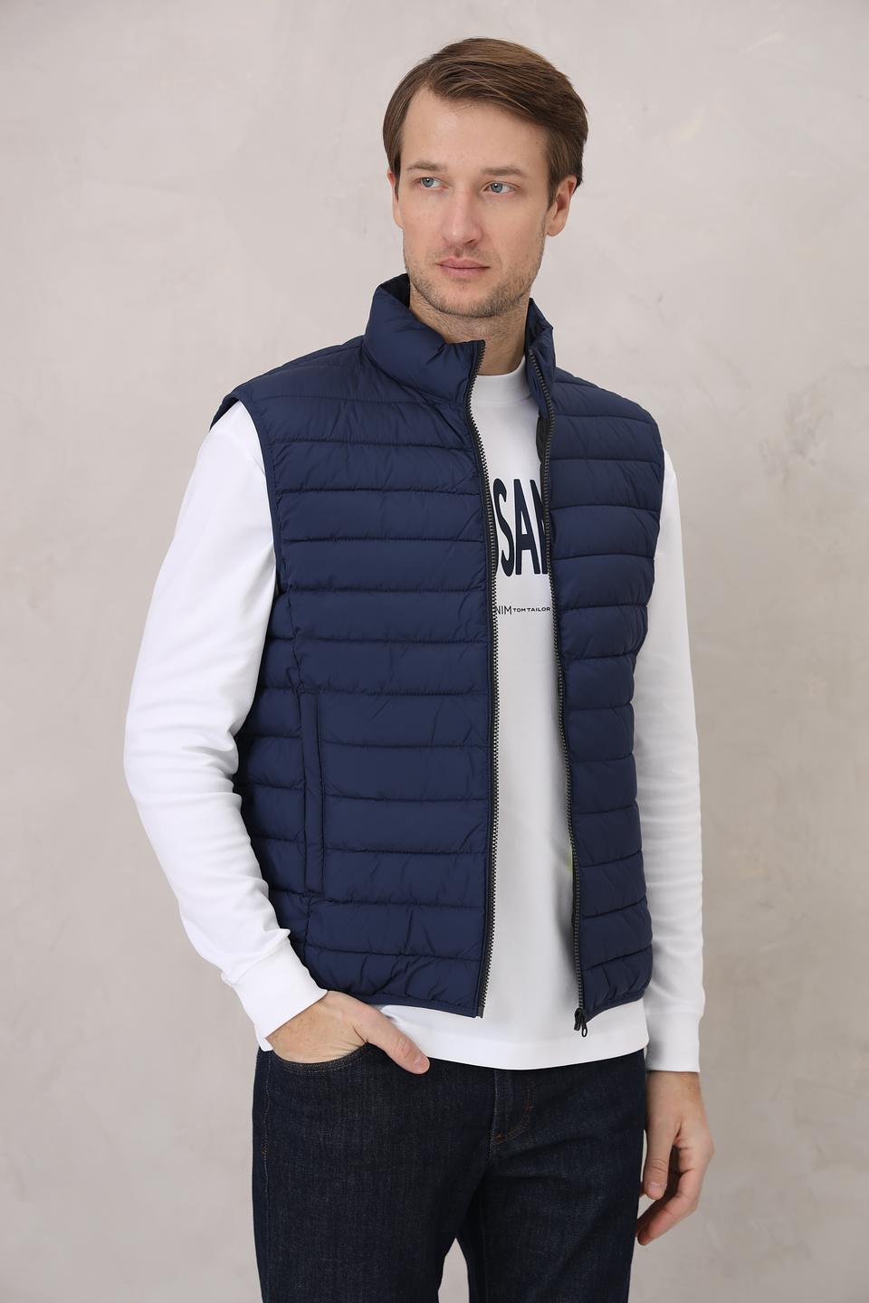 Жилет Calamar стеганый синий