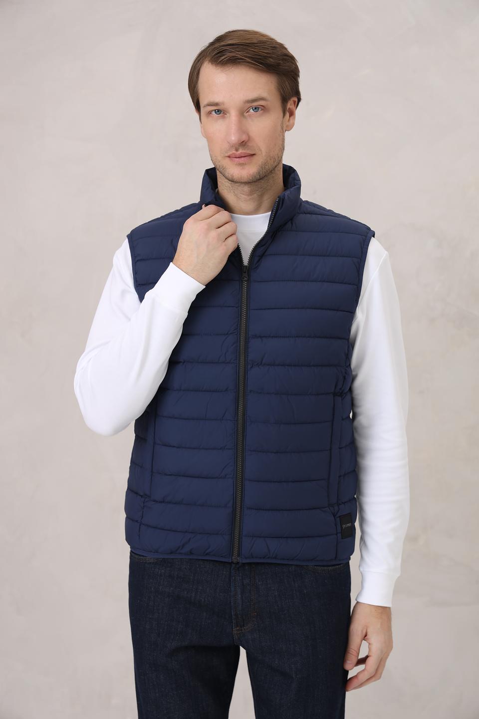 Жилет Calamar стеганый синий