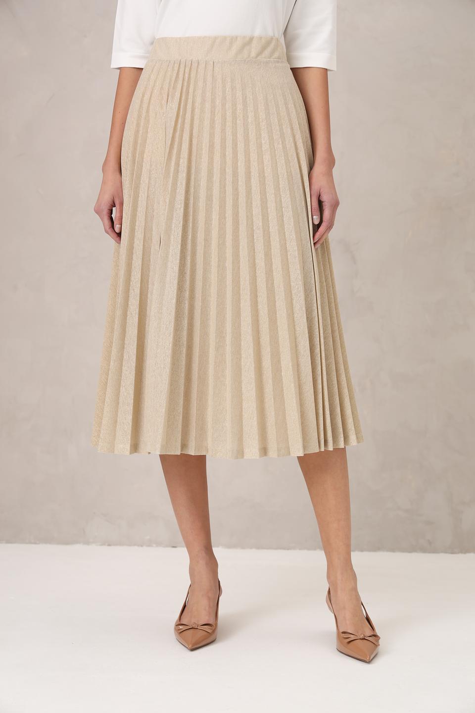 Юбка Rich and Royal плиссированная золотистая