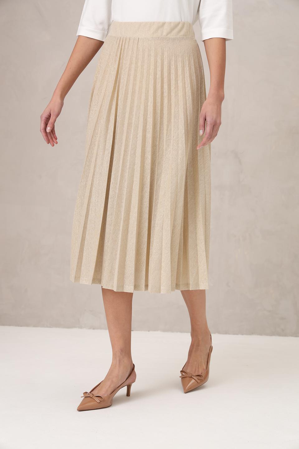 Юбка Rich and Royal плиссированная золотистая