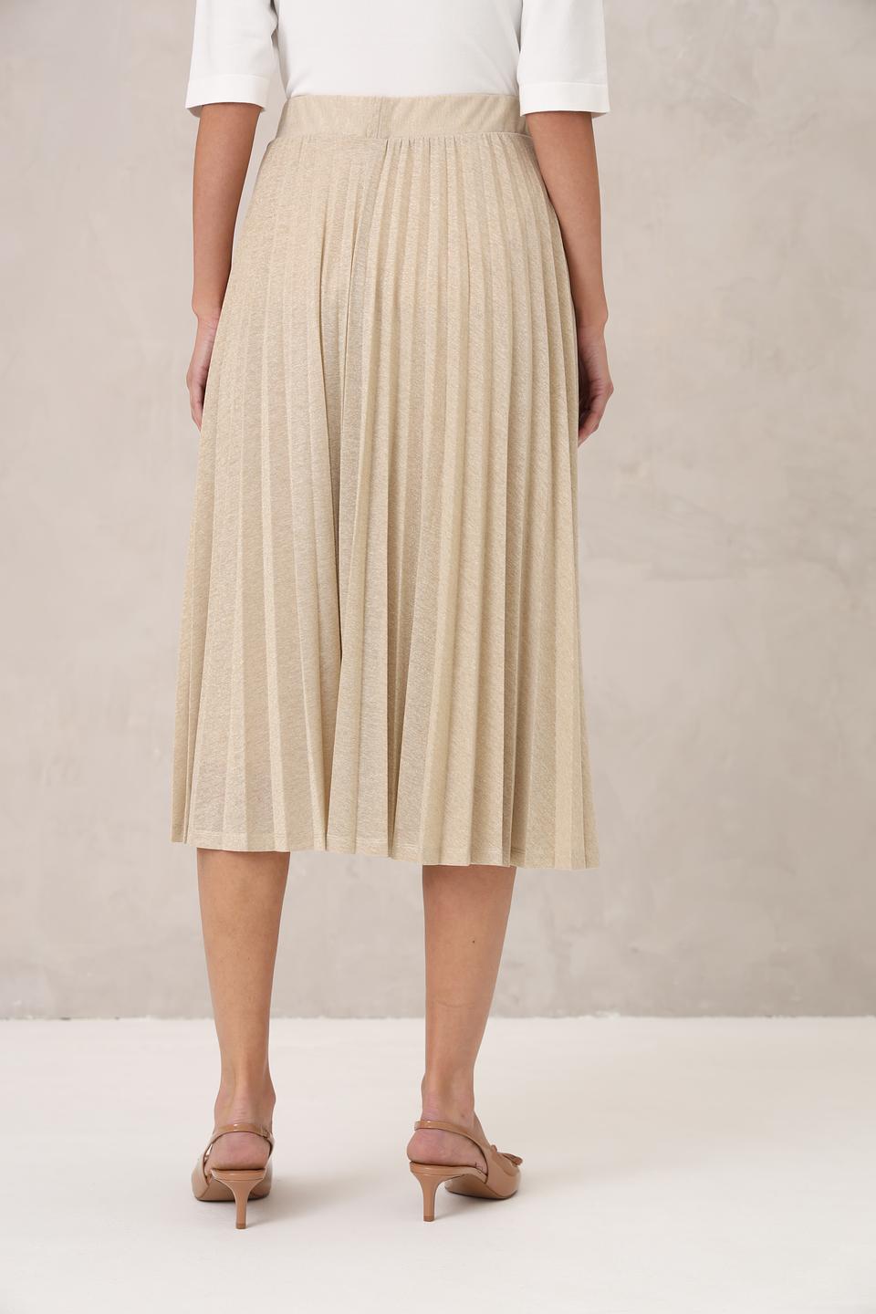 Юбка Rich and Royal плиссированная золотистая