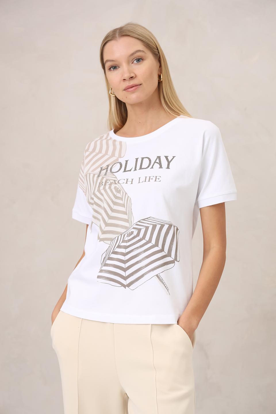 Футболка Margittes с принтом Holiday